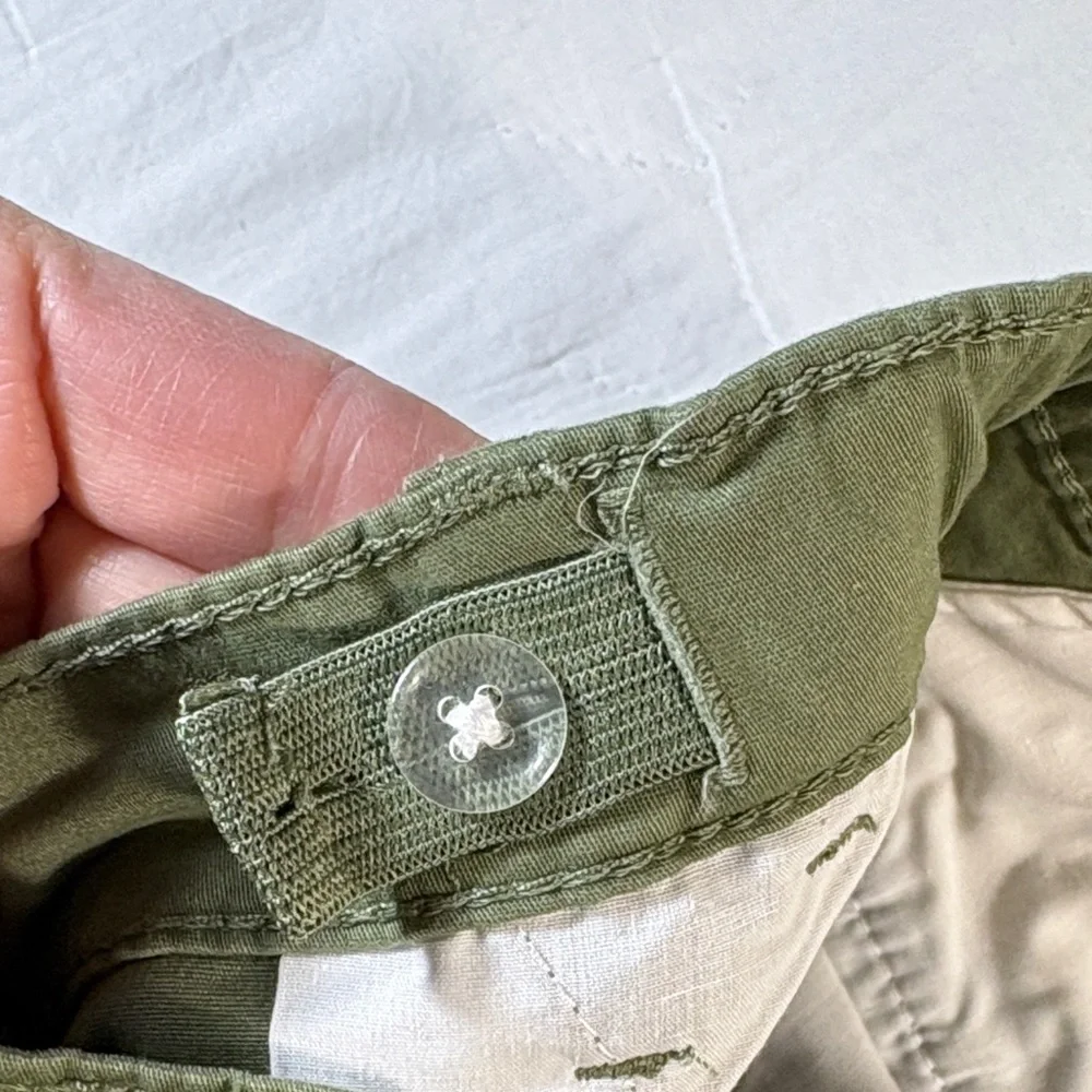 NWT Cat & Jack Boys Baggy Adjustable Waist Reinforced‎ Knee Pants Olive Size 14